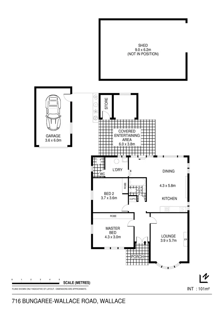 Floorplan of Homely house listing, 716 Bungaree Wallace Road, Wallace VIC 3352