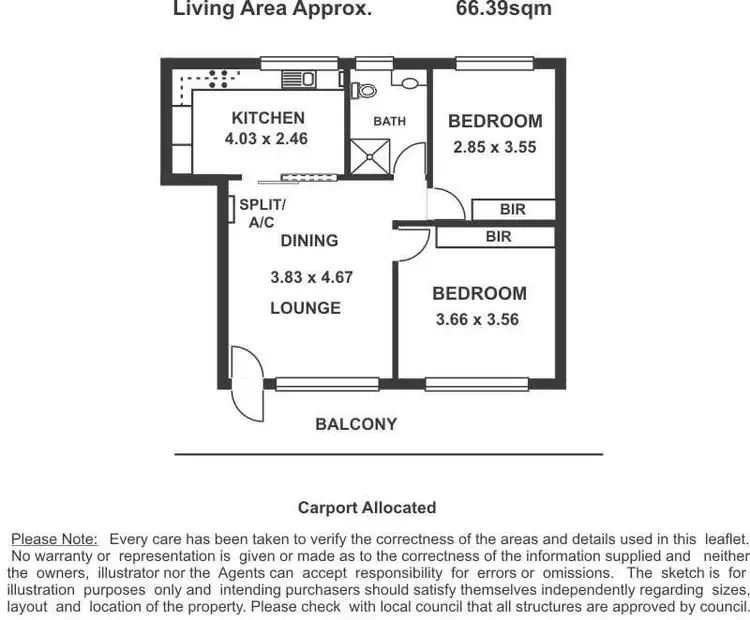 Floorplan of Homely unit listing, 8/115 Kensington Road, Norwood SA 5067