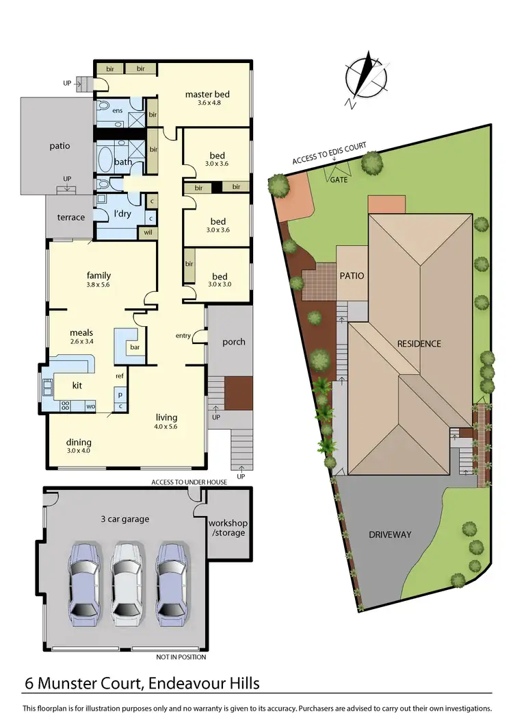 Floorplan of Homely house listing, 6 Munster Court, Endeavour Hills VIC 3802