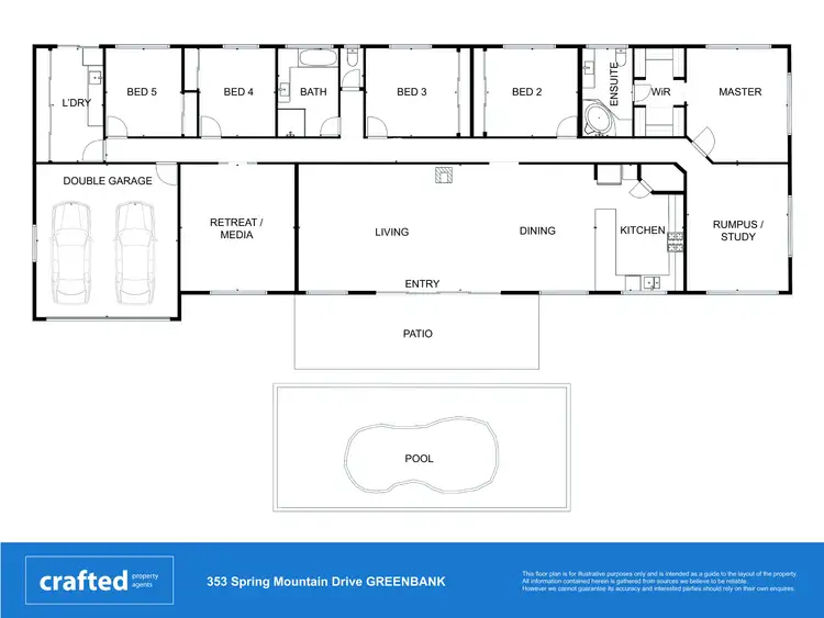 Floorplan of Homely house listing, 353 Spring Mountain Drive, Greenbank QLD 4124