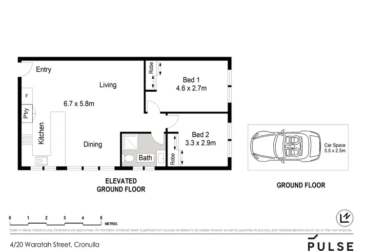 Floorplan of Homely apartment listing, 4/20 Waratah Street, Cronulla NSW 2230
