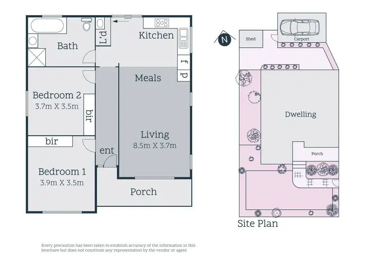 Floorplan of Homely unit listing, 1/24 Elsey Road, Reservoir VIC 3073
