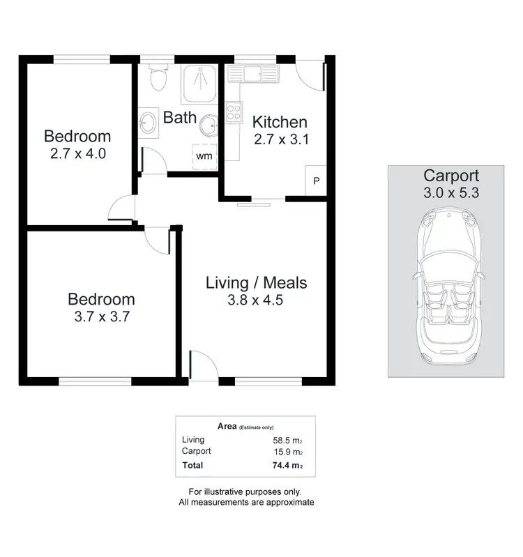 Floorplan of Homely unit listing, 7/2 Angas Street, Kent Town SA 5067