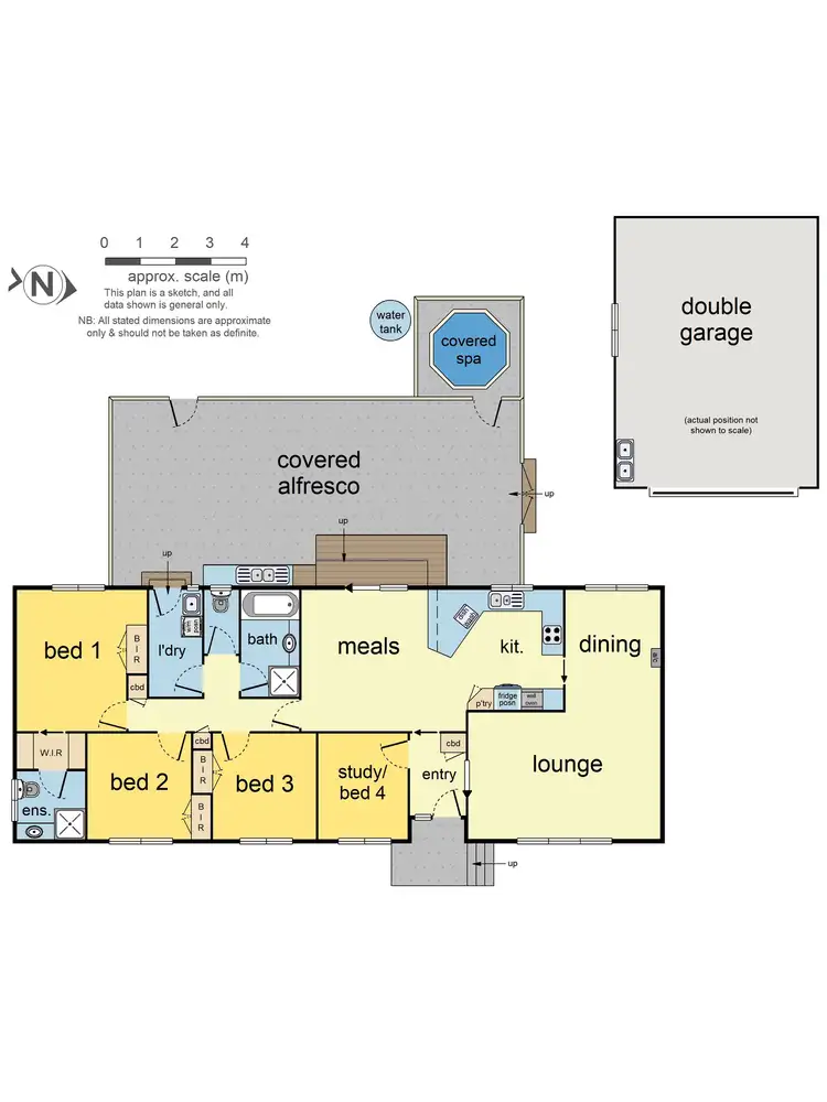 Floorplan of Homely house listing, 6 Lauriston Drive, Coldstream VIC 3770