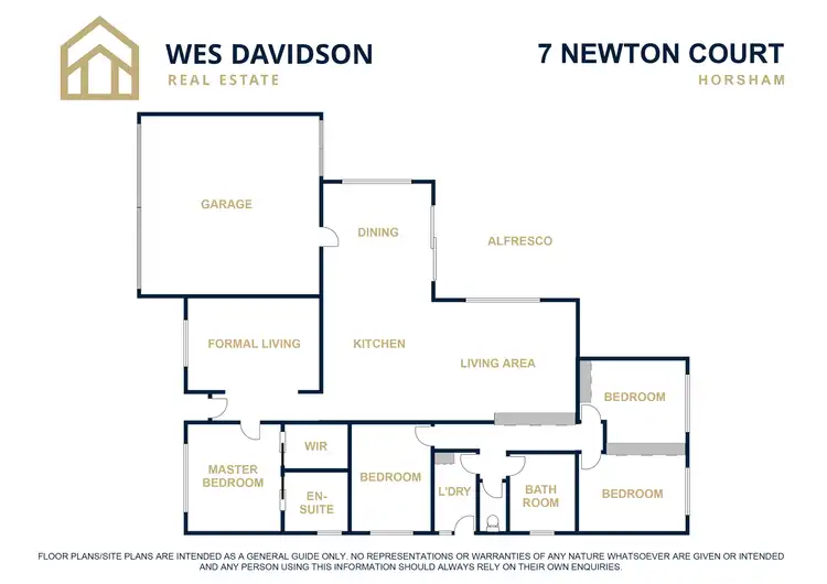Floorplan of Homely house listing, 7 Newton Court, Horsham VIC 3400