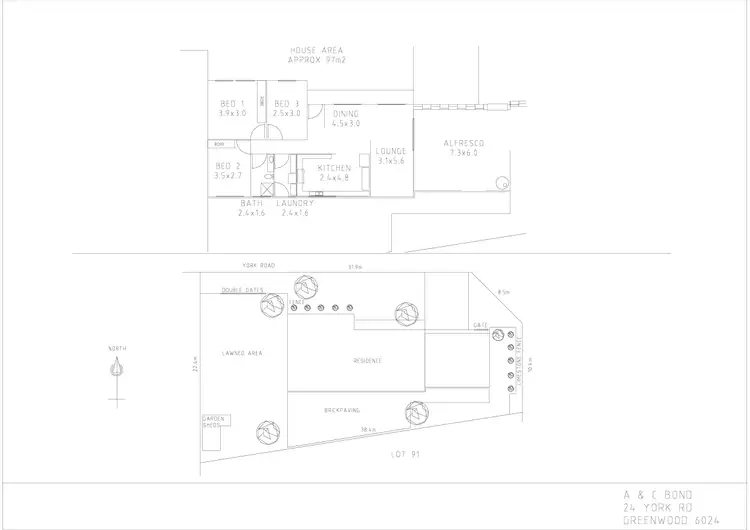 Floorplan of Homely house listing, 24 York Road, Greenwood WA 6024