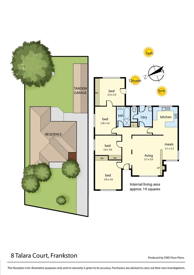 Floorplan of Homely house listing, 8 Talara Court, Frankston VIC 3199