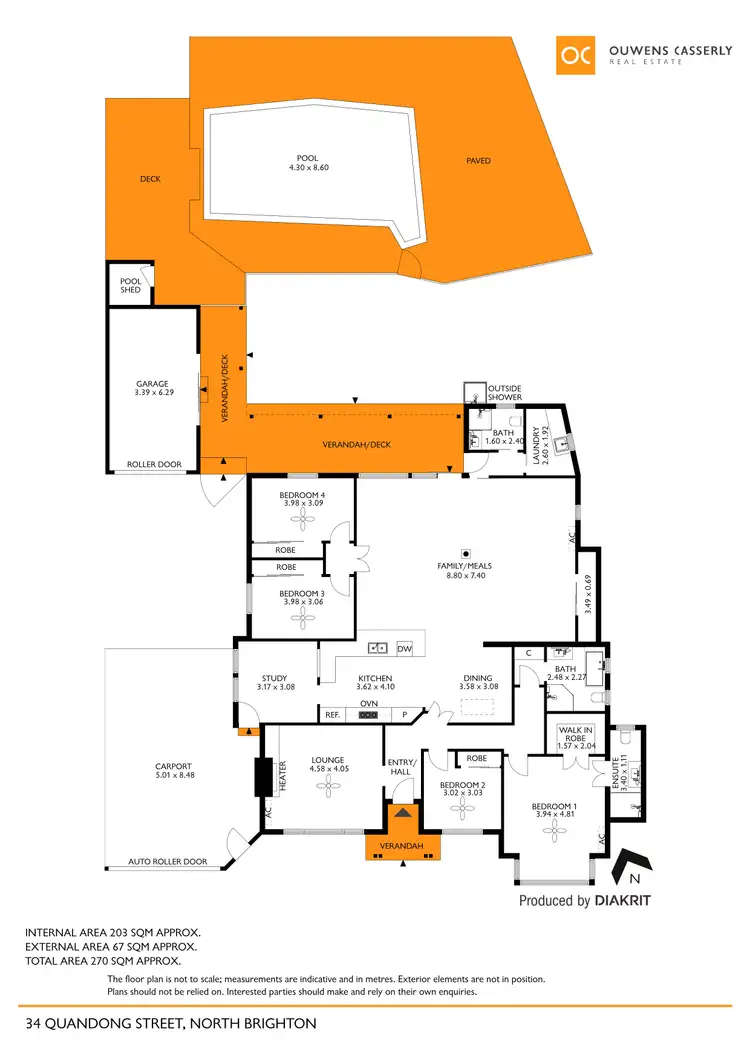 Floorplan of Homely house listing, 34 Quandong Street, North Brighton SA 5048