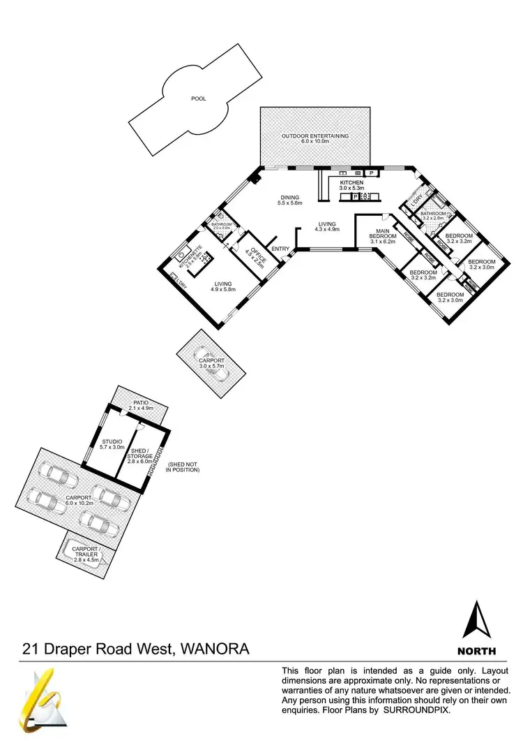Floorplan of Homely house listing, 21 Drapers Road West, Wanora QLD 4306