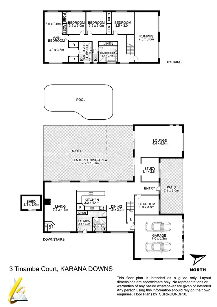 Floorplan of Homely house listing, 3 Tinamba Court, Karana Downs QLD 4306