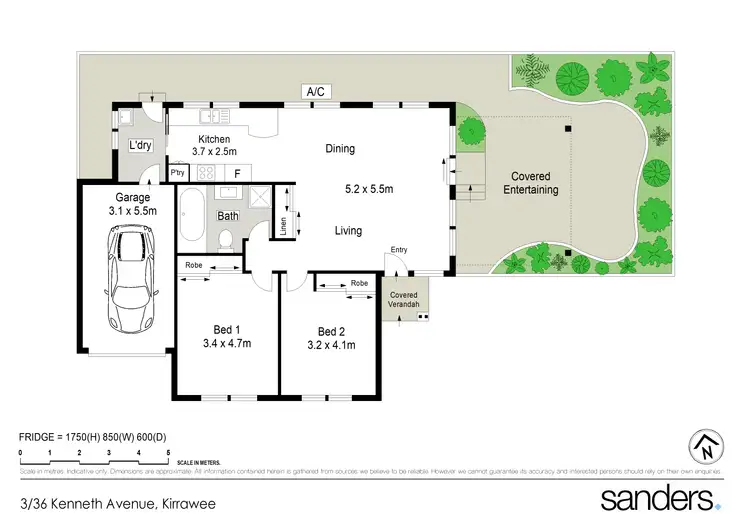 Floorplan of Homely villa listing, 3/36 Kenneth Avenue, Kirrawee NSW 2232