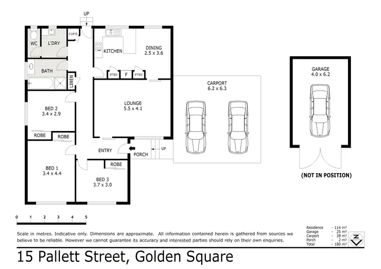 Floorplan of Homely house listing, 15 Pallett Street, Golden Square VIC 3555