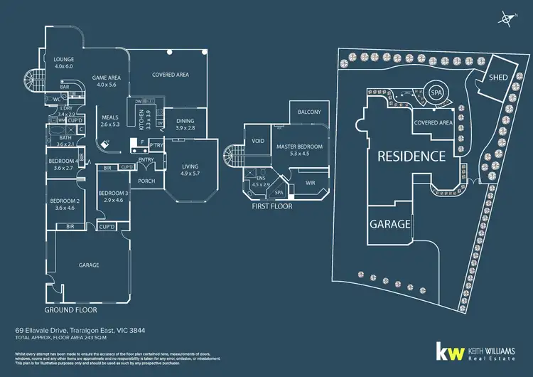 Floorplan of Homely house listing, 69 Ellavale Drive, Traralgon VIC 3844