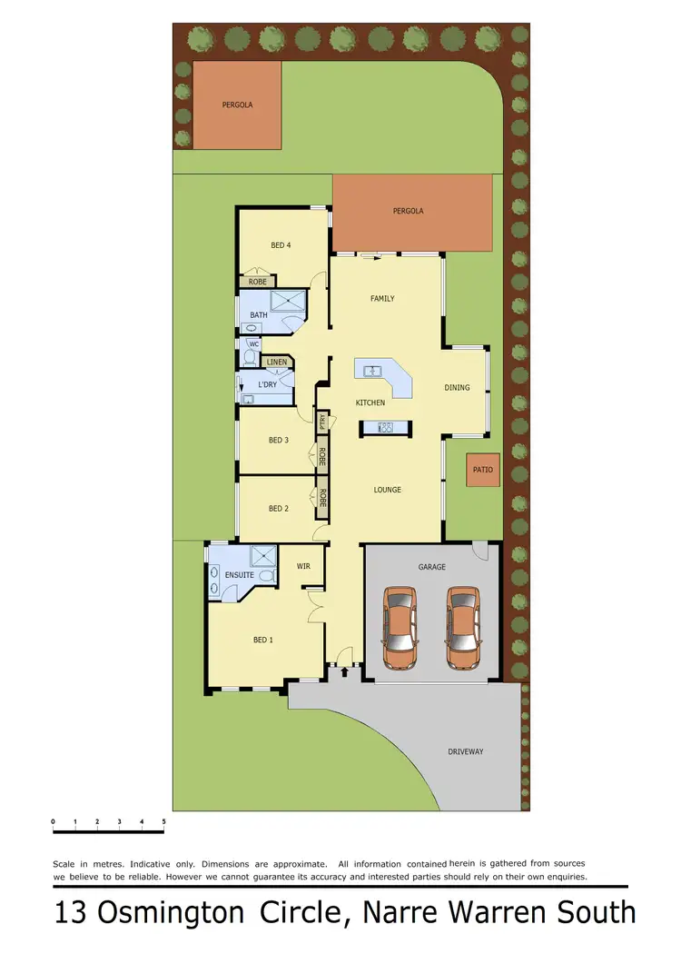 Floorplan of Homely house listing, 13 Osmington Circle, Narre Warren South VIC 3805