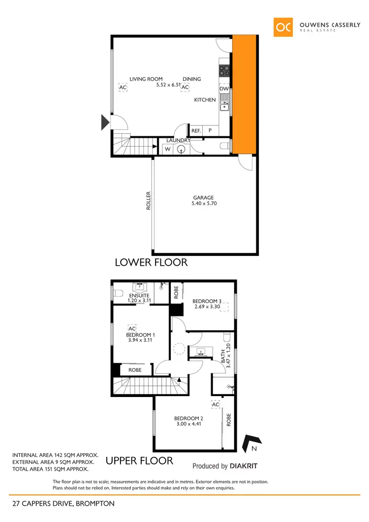Floorplan of Homely townhouse listing, 27 Cappers Drive, Brompton SA 5007