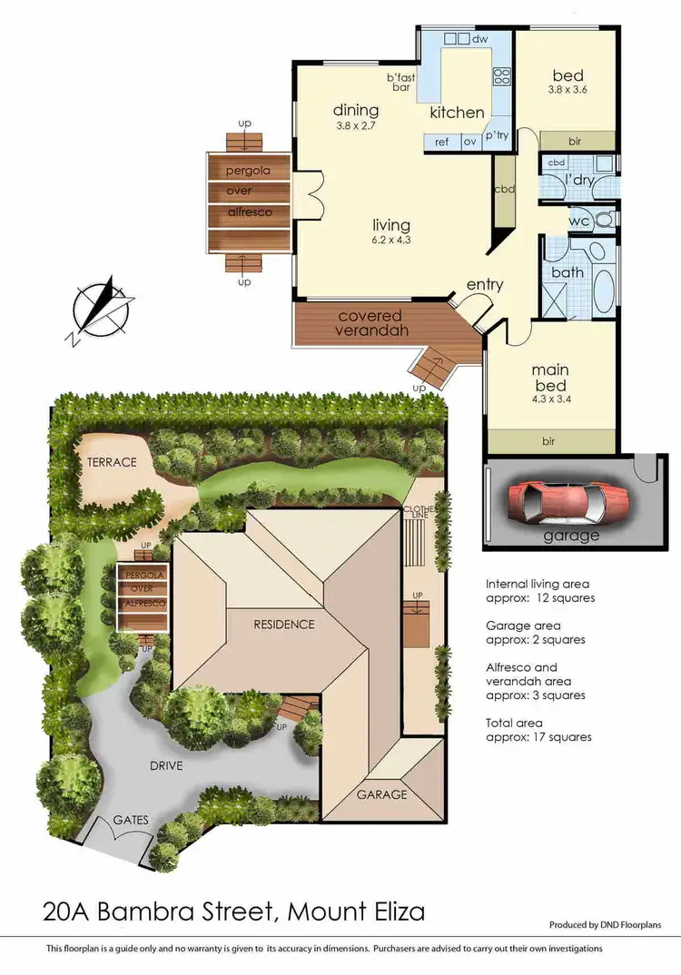 Floorplan of Homely townhouse listing, 20A Bambra Street, Mount Eliza VIC 3930