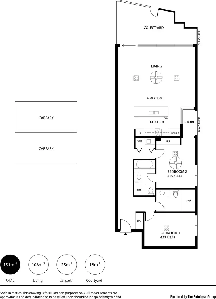 Floorplan of Homely apartment listing, 1/2 South Esplanade, Glenelg SA 5045