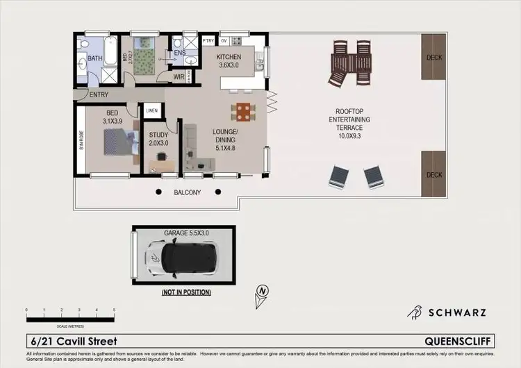 Floorplan of Homely unit listing, 6/21 Cavill Street, Queenscliff NSW 2096