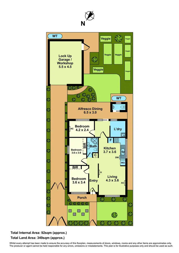 Floorplan of Homely house listing, 43 Hansen Street, West Footscray VIC 3012