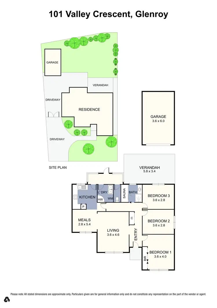 Floorplan of Homely house listing, 101 Valley Crescent, Glenroy VIC 3046