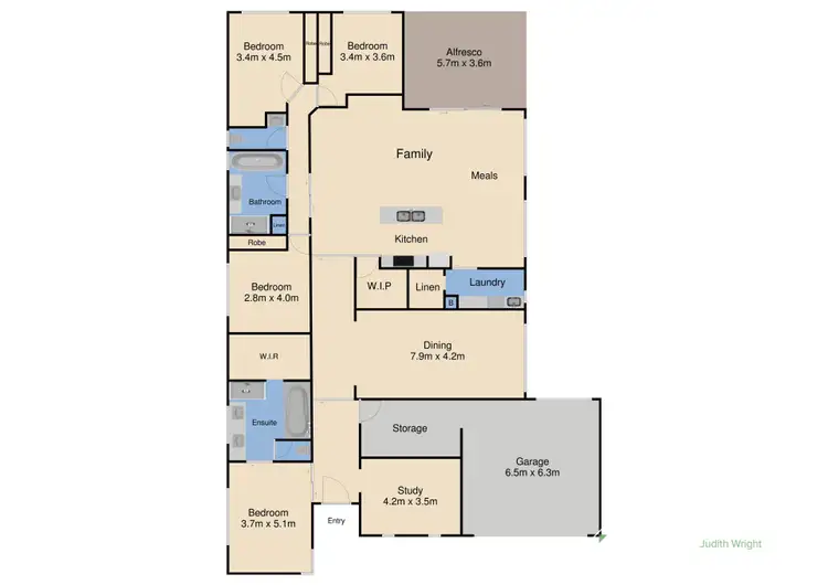 Floorplan of Homely house listing, 2 Shelly Court, Cowes VIC 3922
