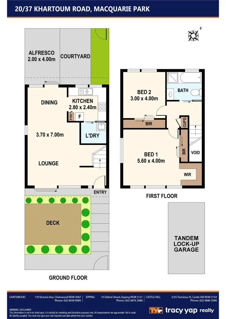 Floorplan of Homely townhouse listing, 20/37 Khartoum Road, Macquarie Park NSW 2113