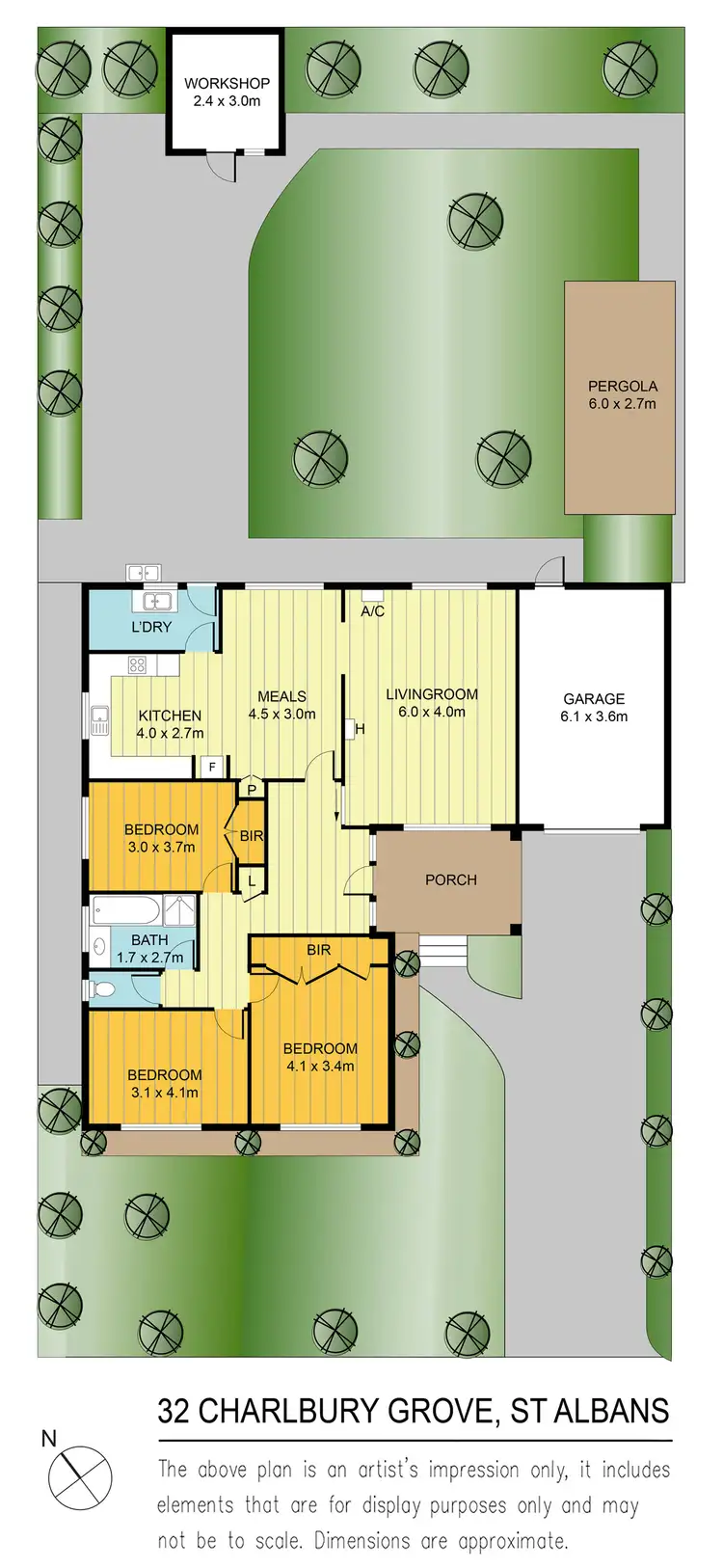 Floorplan of Homely house listing, 32 Charlbury Grove, St Albans VIC 3021