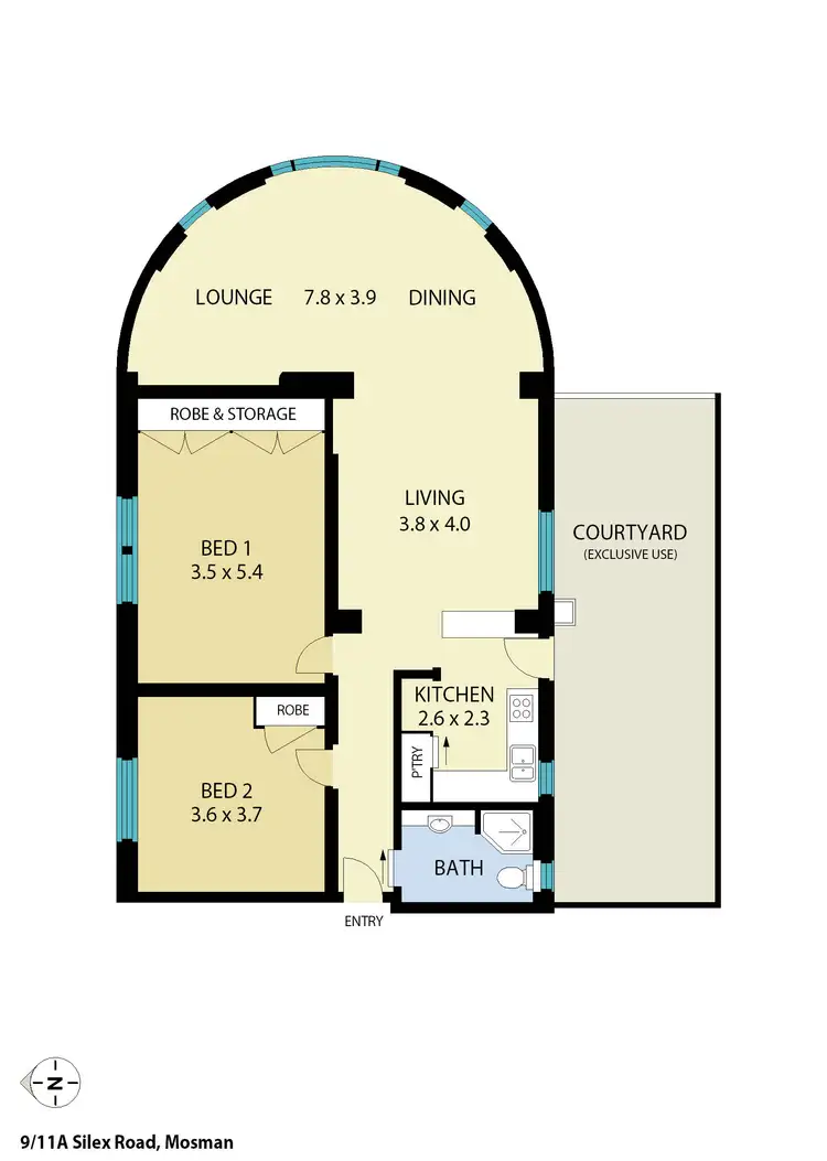 Floorplan of Homely apartment listing, 9/11A Silex Road, Mosman NSW 2088
