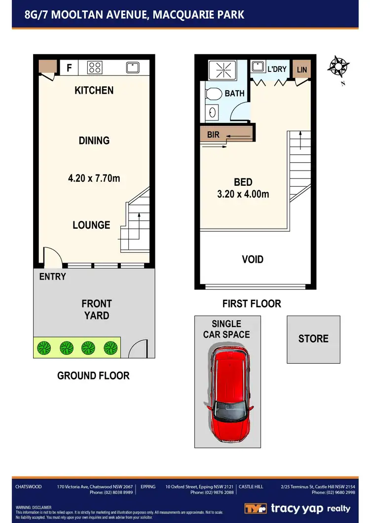 Floorplan of Homely apartment listing, 8G/7 Mooltan Avenue, Macquarie Park NSW 2113