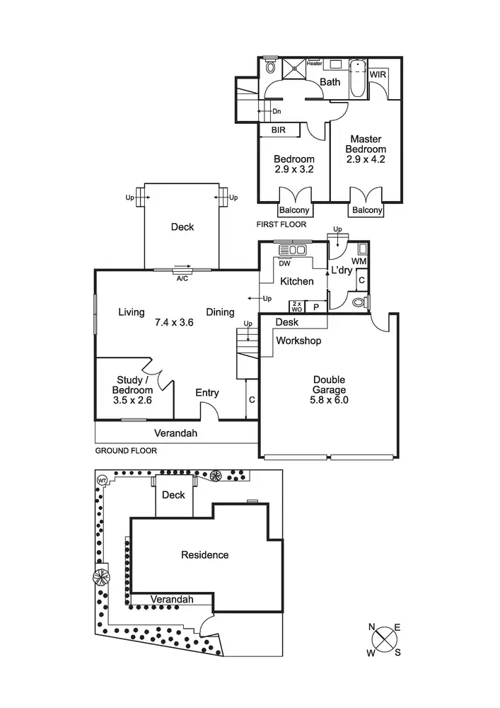 Floorplan of Homely house listing, 55 Separation Street, Mornington VIC 3931