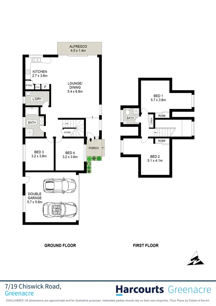 Floorplan of Homely townhouse listing, 7/19-23 Chiswick Road, Greenacre NSW 2190