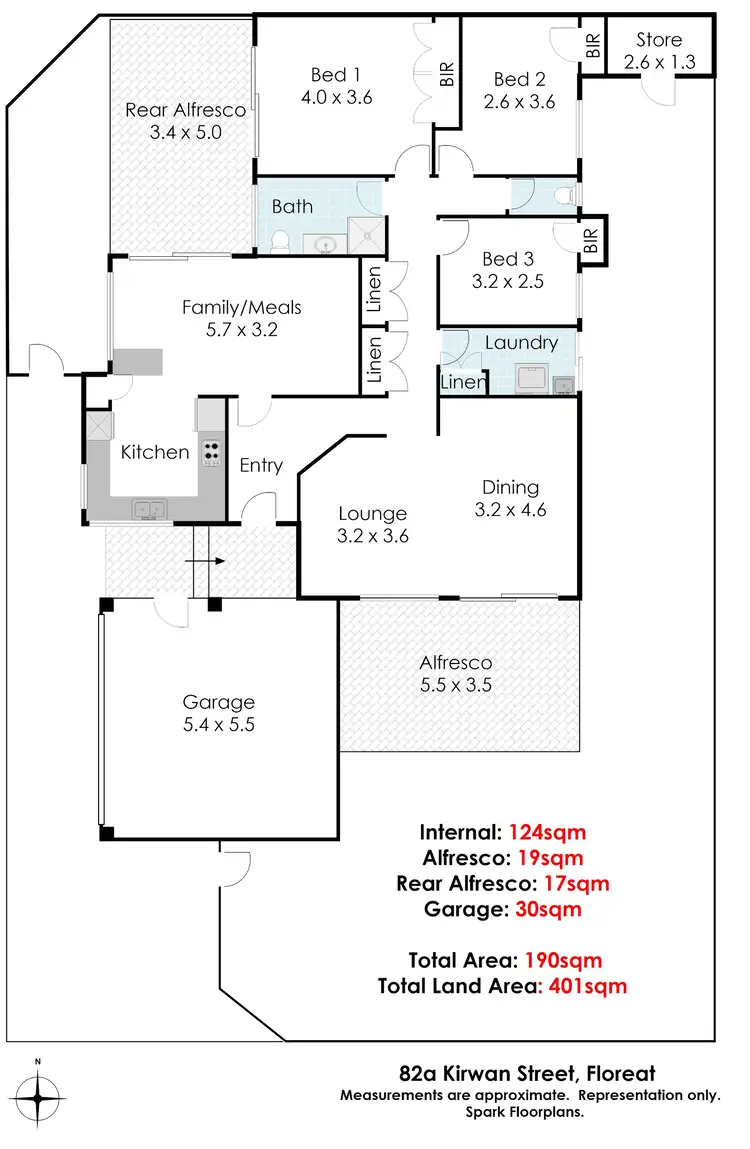 Floorplan of Homely house listing, 82A Kirwan Street, Floreat WA 6014