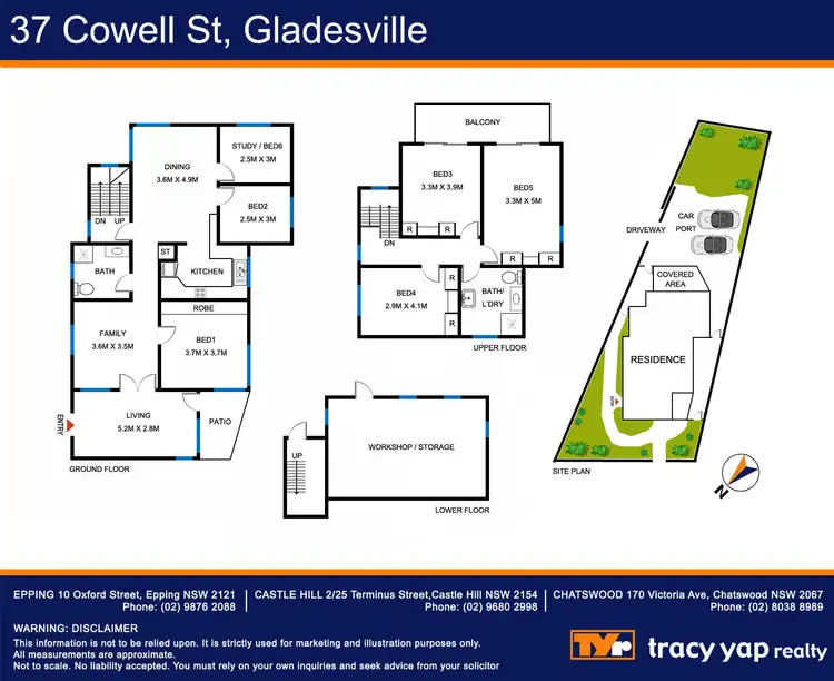 Floorplan of Homely house listing, 37 Cowell Street, Gladesville NSW 2111