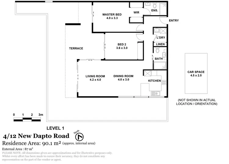Floorplan of Homely unit listing, 4/12 New Dapto Road, Wollongong NSW 2500
