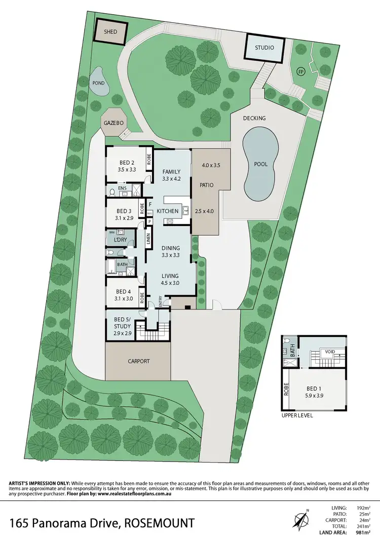 Floorplan of Homely house listing, 165 Panorama Drive, Rosemount QLD 4560