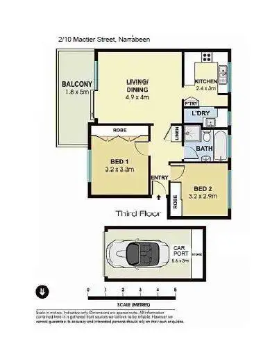 Floorplan of Homely apartment listing, 2/10 Mactier Street, Narrabeen NSW 2101