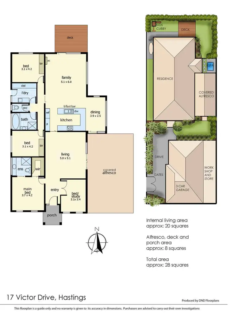 Floorplan of Homely house listing, 17 Victor Drive, Hastings VIC 3915