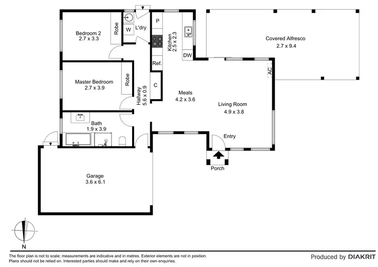 Floorplan of Homely unit listing, 4/17 Douglas Street, Hastings VIC 3915