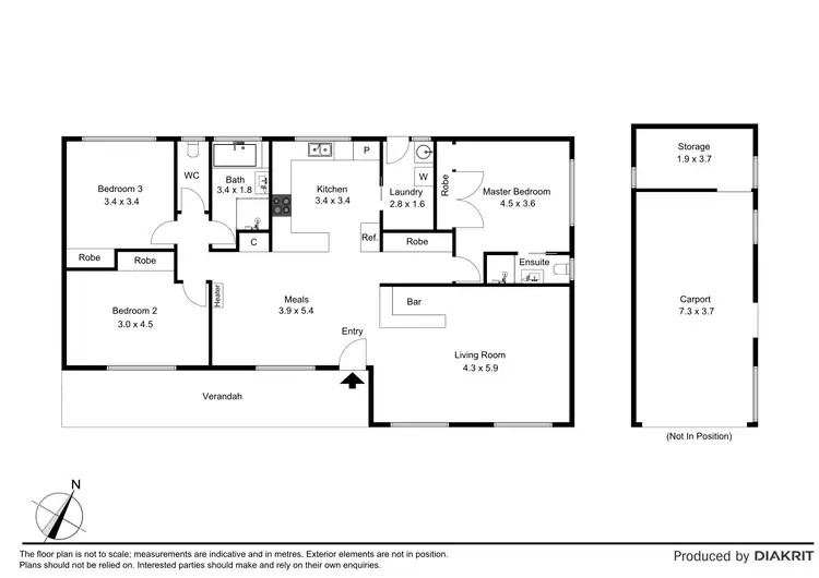 Floorplan of Homely house listing, 10 Burke Street, Hastings VIC 3915