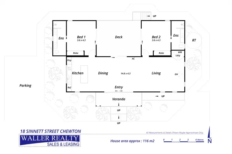 Floorplan of Homely house listing, 18 Sinnett Street, Chewton VIC 3451