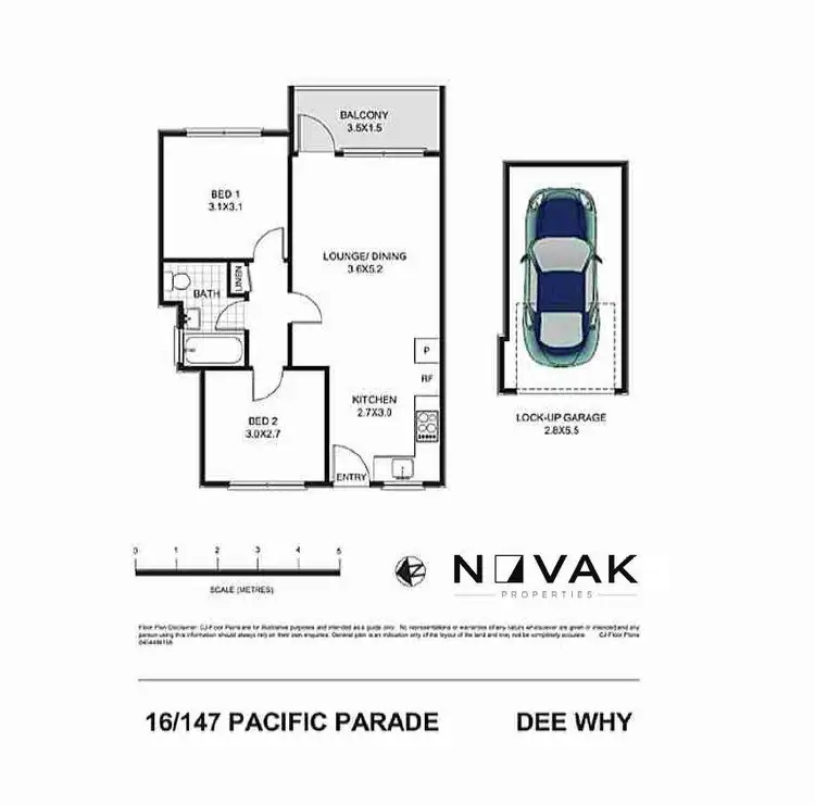 Floorplan of Homely apartment listing, 16/147 Pacific Parade, Dee Why NSW 2099