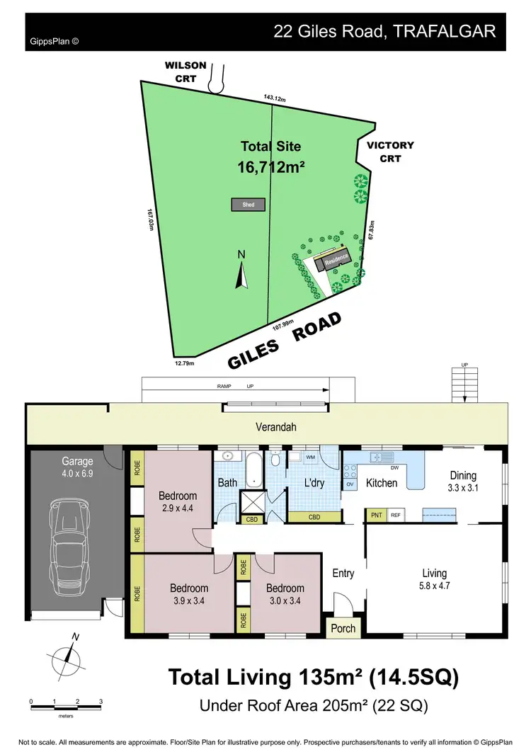 Floorplan of Homely house listing, Lot 2/22 Giles Road, Trafalgar VIC 3824