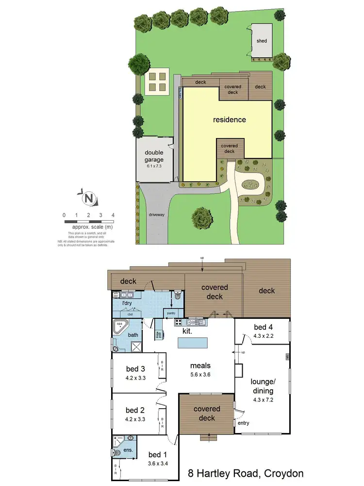Floorplan of Homely house listing, 8 Hartley Road, Croydon VIC 3136