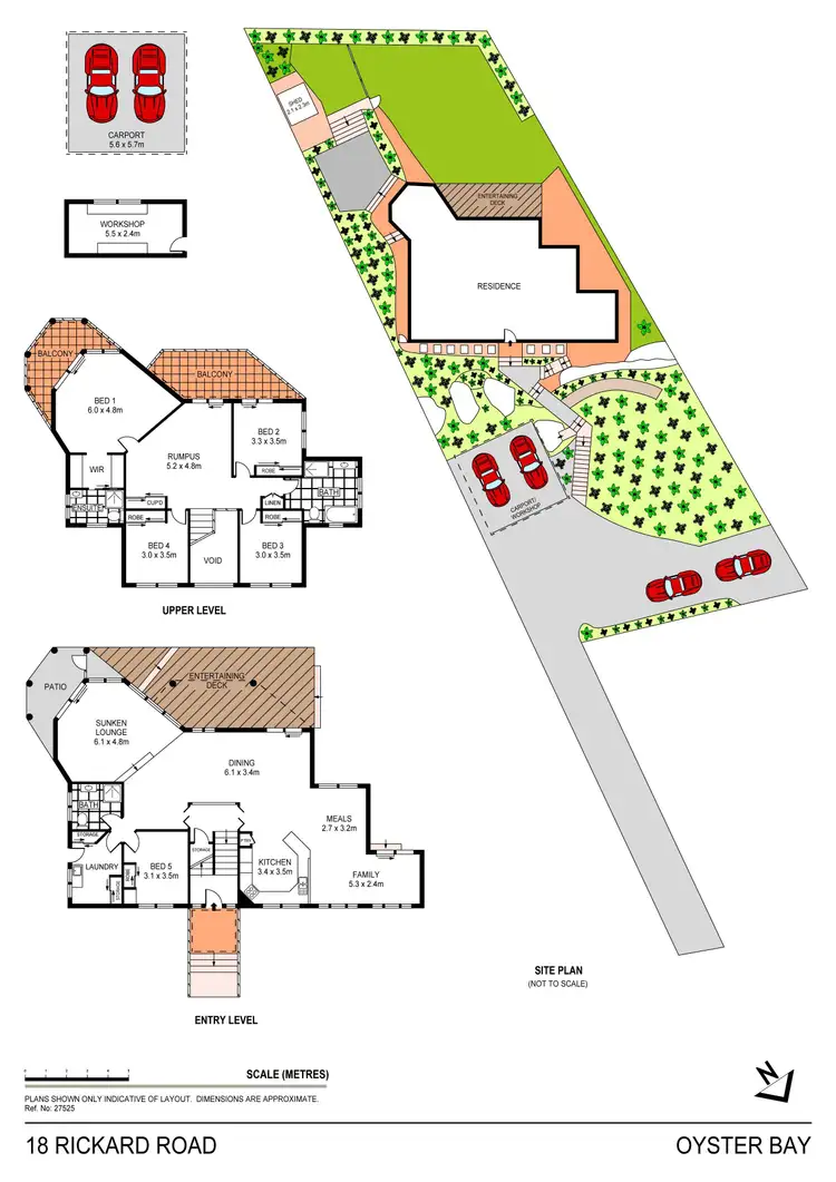 Floorplan of Homely house listing, 18 Rickard Road, Oyster Bay NSW 2225