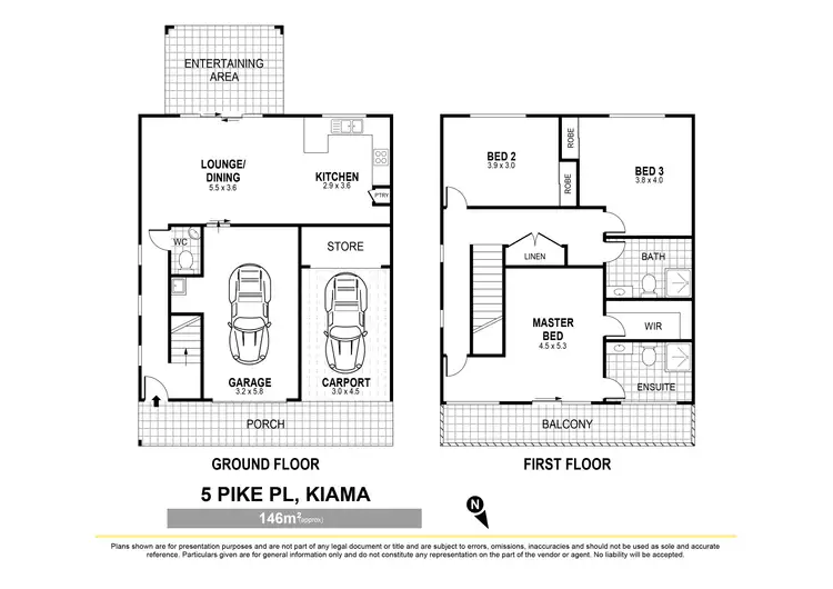 Floorplan of Homely townhouse listing, 5 Pike Place, Kiama NSW 2533