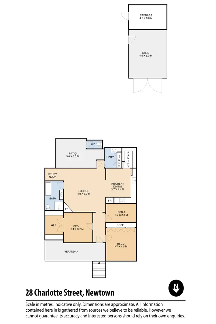 Floorplan of Homely house listing, 28 Charlotte Street, Newtown QLD 4350