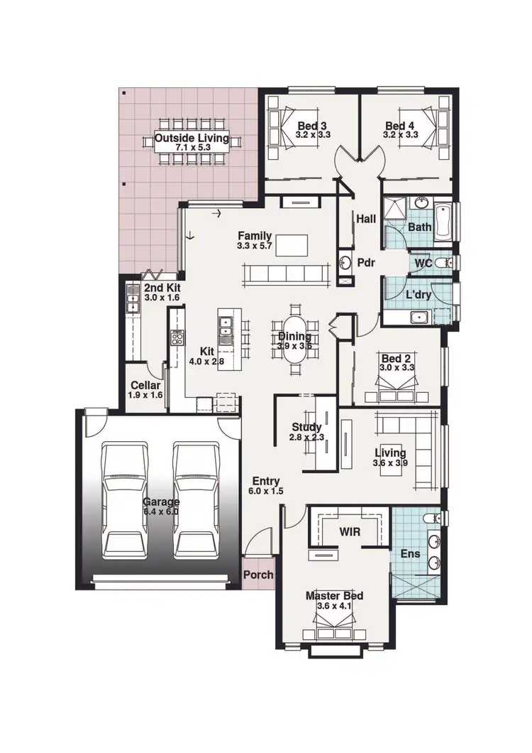 Floorplan of Homely house listing, 580 Walnut Avenue, Mildura VIC 3500
