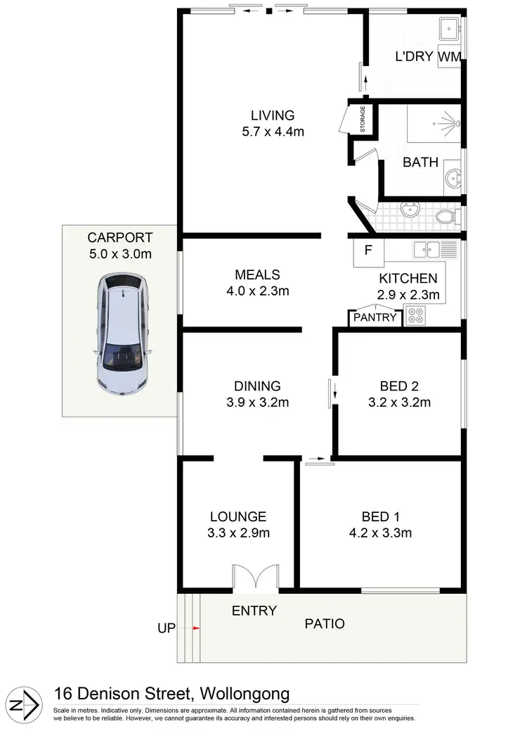Floorplan of Homely house listing, 16 Denison Street, Wollongong NSW 2500