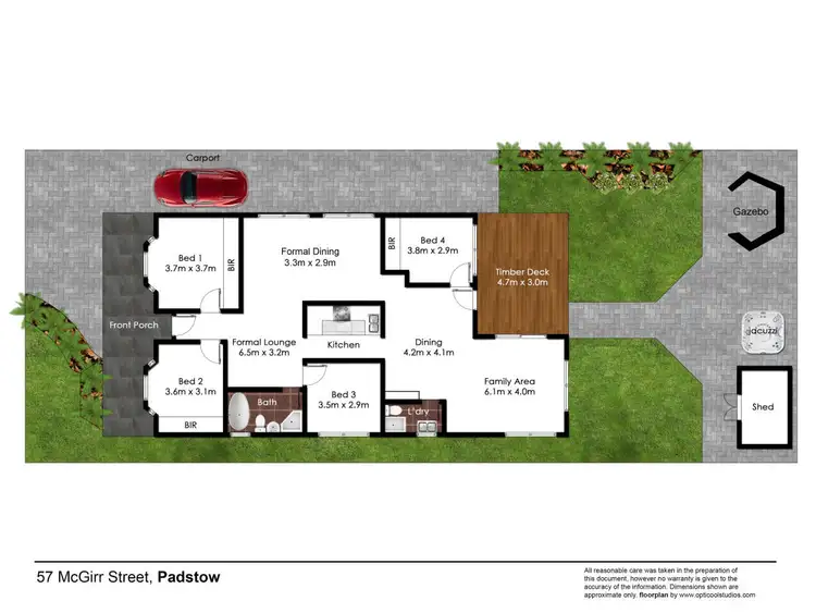 Floorplan of Homely house listing, 57 McGirr Street, Padstow NSW 2211