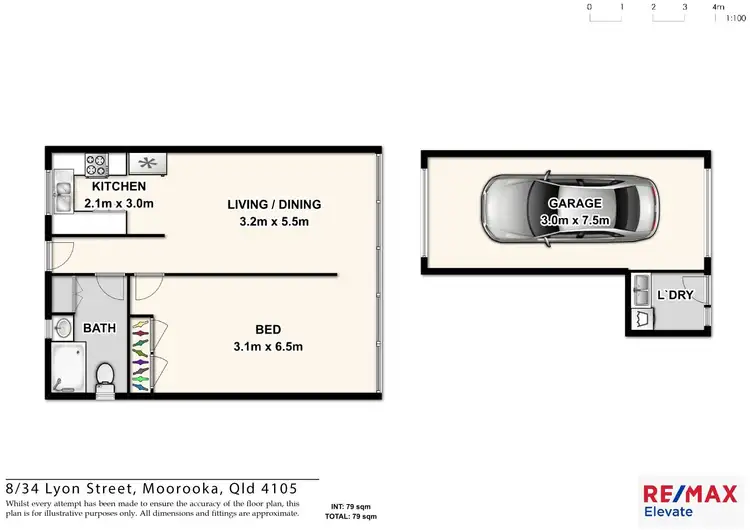 Floorplan of Homely unit listing, 8/34 Lyon Street, Moorooka QLD 4105